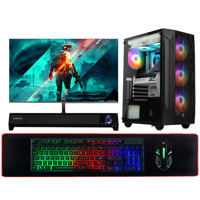 컴온컴퍼니 게이밍 컴퓨터 올인원 풀세트 조립 PC 모니터포함 게임용 데스크탑 본체 2,500,000원