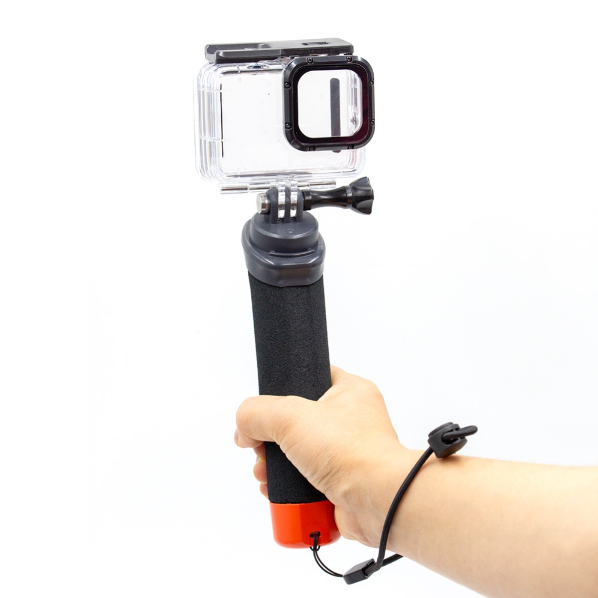 고프로 9 10 11 12 수중 방수 하우징 케이스 퀵릴리즈 플로팅 그립 키트 부력봉 셀카포드 수영, 1개, 단품 34,000원