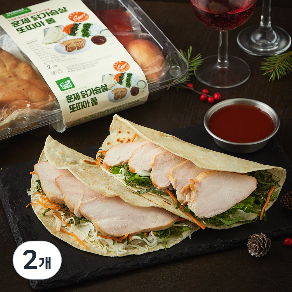 [로켓프레시] 프레시밀 훈제 닭가슴살 또띠아 롤 39,770원