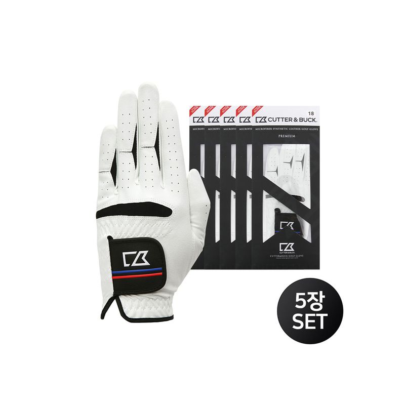 커터앤벅 공용 합피 골프장갑 5장 1세트 - CBU3AGV312, 해당없음, 5개 60,000원