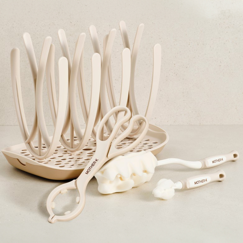 마더케이 유아용 세척용품 세트, 젖병건조대 + 젖병브러쉬 + 젖꼭지브러쉬 + 젖병집게, 크림 34,790원