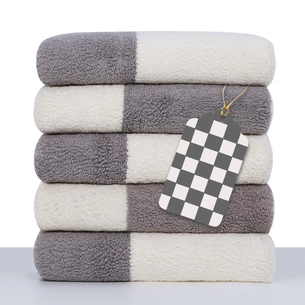 원이스토리 THE착한 선염 타일무늬 스퀘어 호텔 타월 200g 40수 면사 23,200원