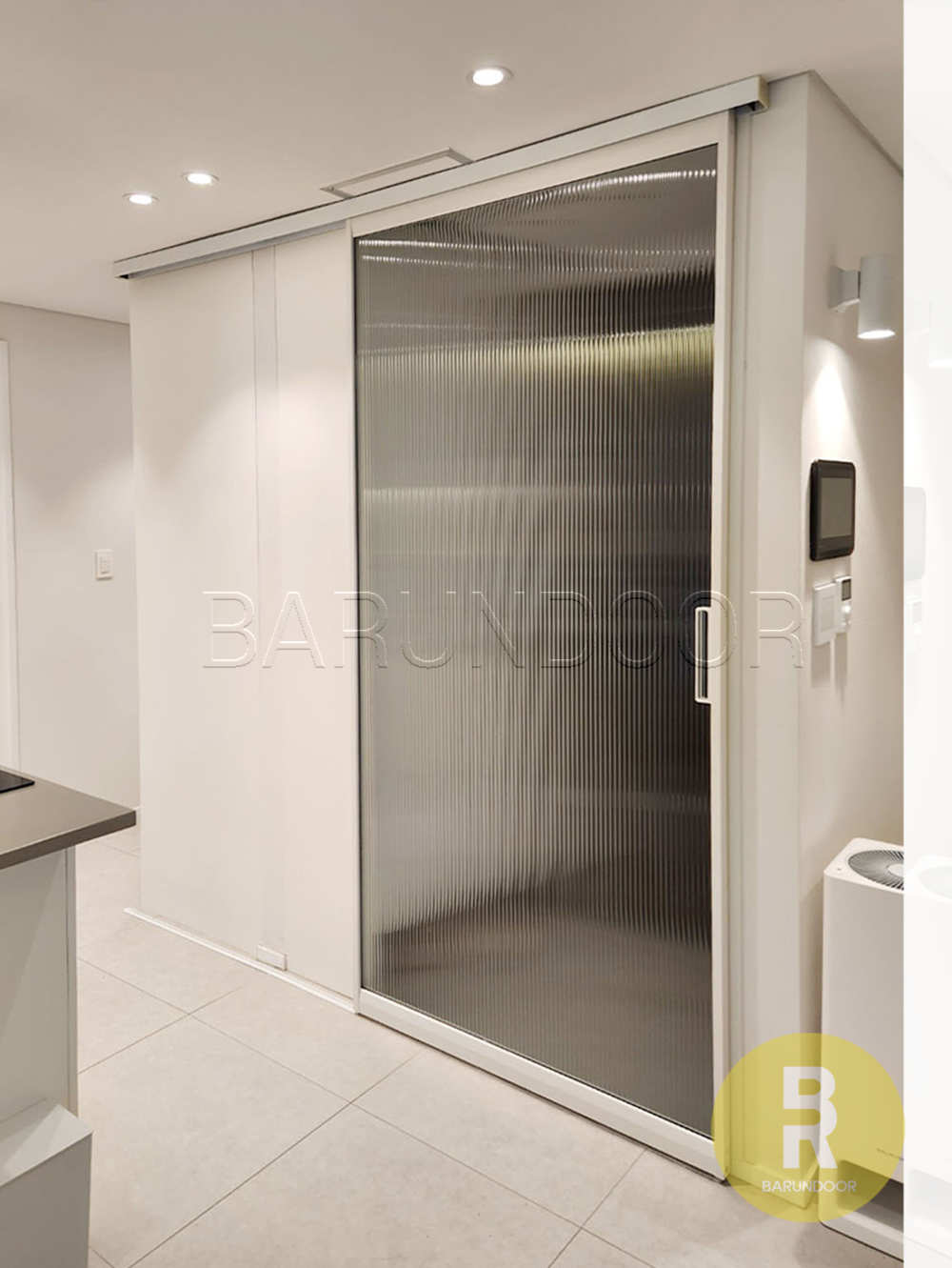 29번 원슬라이딩중문 화이트 모루세로강화유리 // 현관중문,시공비포함,소음차단,반려견안전,맞춤제작,아파트빌라중문, 1개 1,174,000원