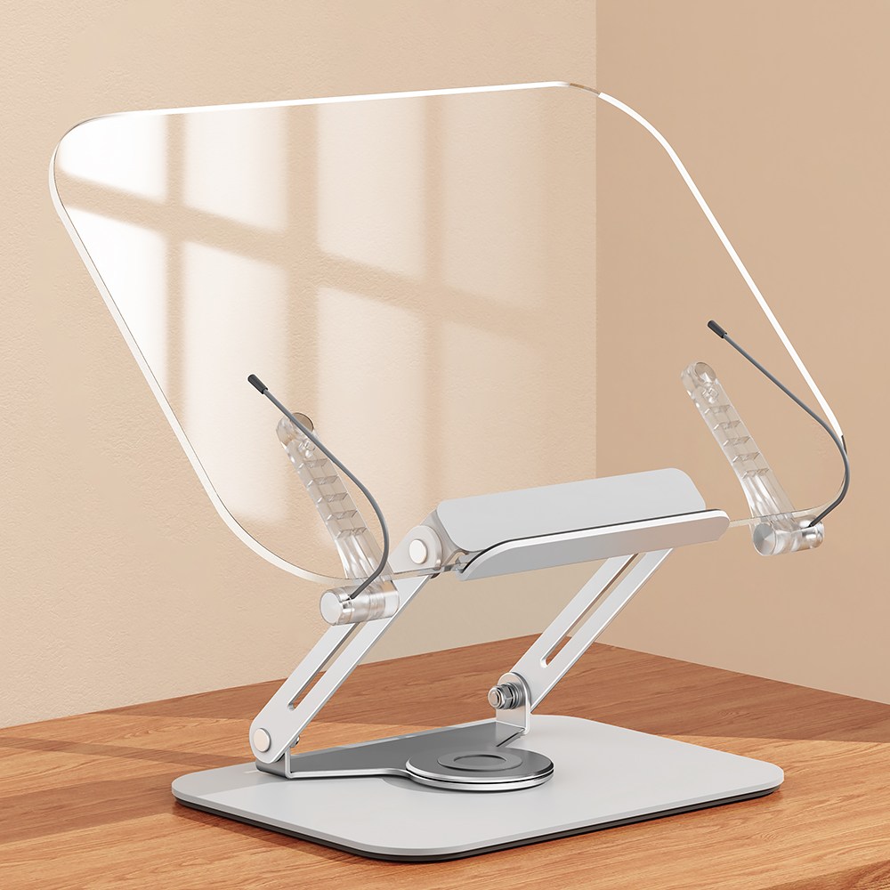 360도 회전 투명 독서대 각도조절 높이조절 2단 독서대 책받침대 북스탠드 책거치대 노트북 태블릿 거치대 R15 32,730원