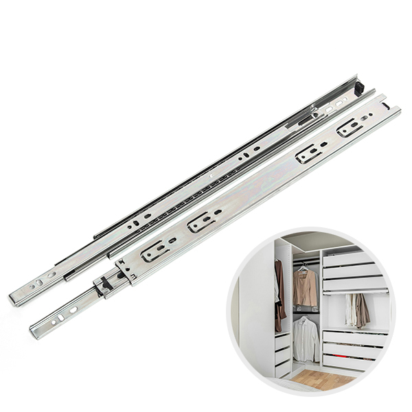 ZIO-BIZ 서랍레일 3단 볼레일 1조 350mm / 고하중 슬라이드레일 서랍장레일 가구 옷장 수납장 하부장 책상 책장 싱크대 레일 서랍댐퍼 헤펠레 가구부품 6,800원