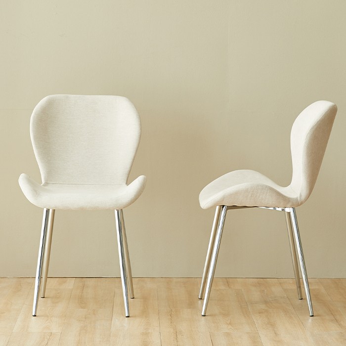 퍼피노 로티 라운지 북유럽풍 홈까페 디자인 체어 식탁 세트형 다용도 1+1 의자 2개세트 pn909-1, 오트밀, 2개 79,800원