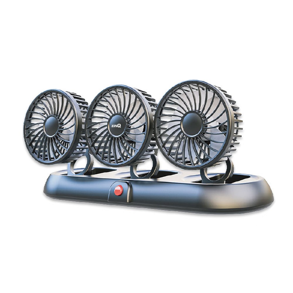 지니큐 USB타입 3헤드 차량용 5엽날개 3단풍량 써큘레이터, 현재가 16,000원