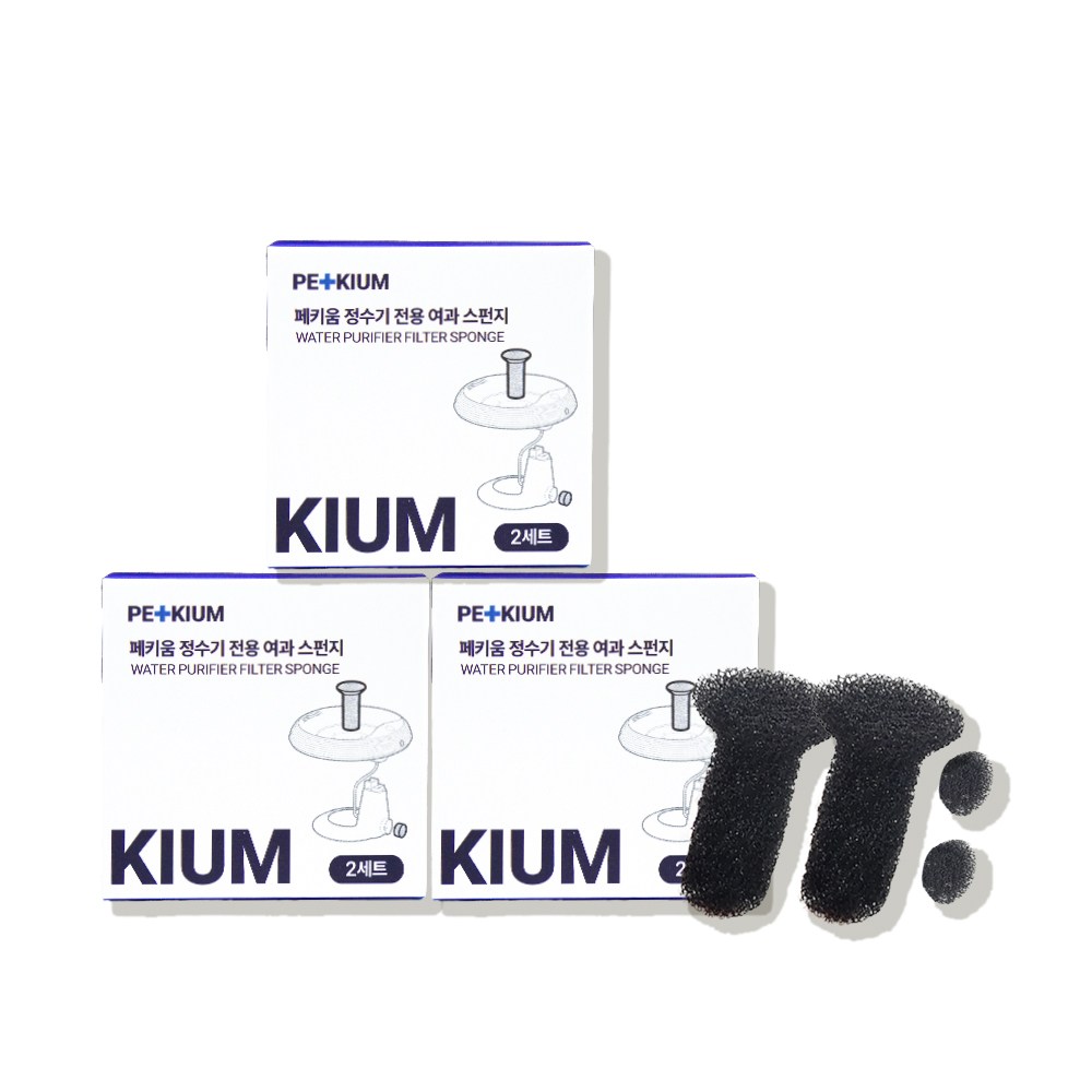 페키움 자동 정수기 여과스펀지 패키지 세트 3박스 5박스 12박스, 3박스 23,000원
