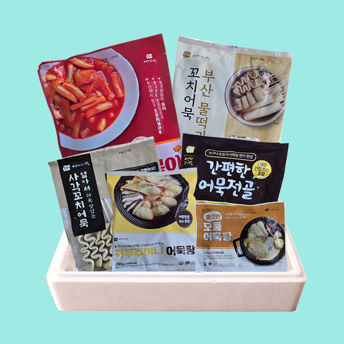 어육함량높은 부산오뎅 모듬어묵 선물세트 6봉 기본맛 2140g 48,530원