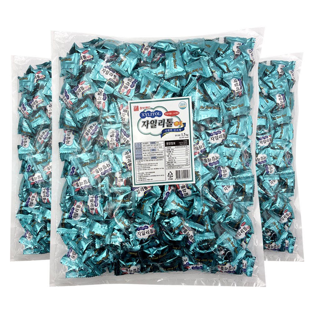 대용량 자일리톨캔디 시원한캔디 민트사탕, 3개, 1.5kg 32,900원