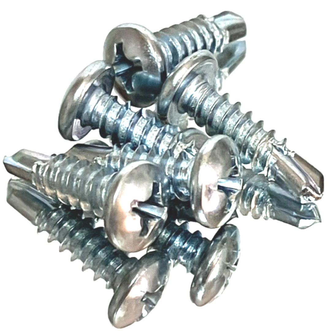 직결피스 철판용 나사 철 둥근머리 백색 #8(4.2mm) 13mm~75mm, 1000개 7,110원