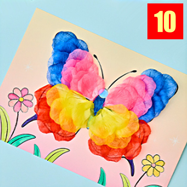 봄 꽃잎 붙이기 나비 10개 배송료 X 봄미술놀이 봄미술재료 15,490원