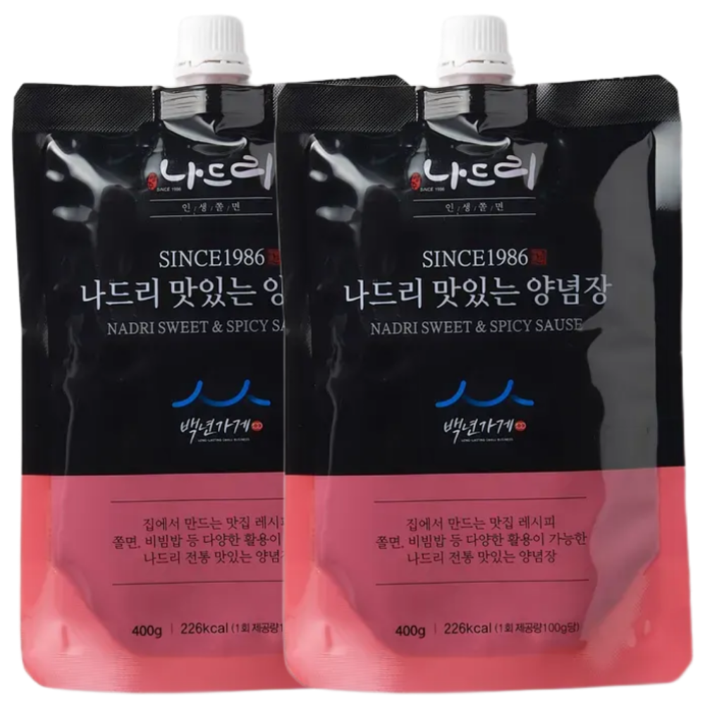 백년가게 40년 3대째 이어온 영주나드리 쫄면장 맛있는 양념장 비빔장, 2개, 400g 29,000원