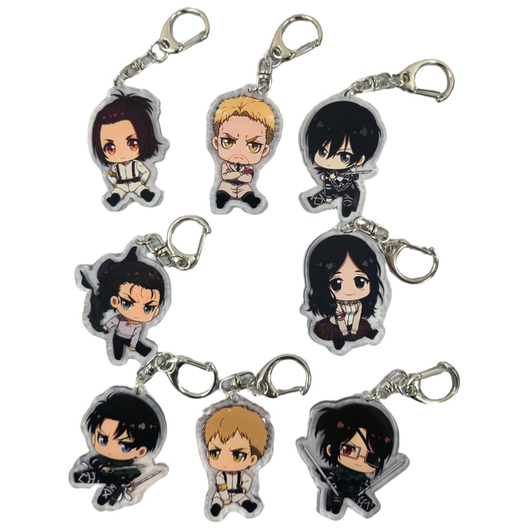 2026 NEW 진격의거인 애니메이션 키링 세트, 8개, 단일 11,000원