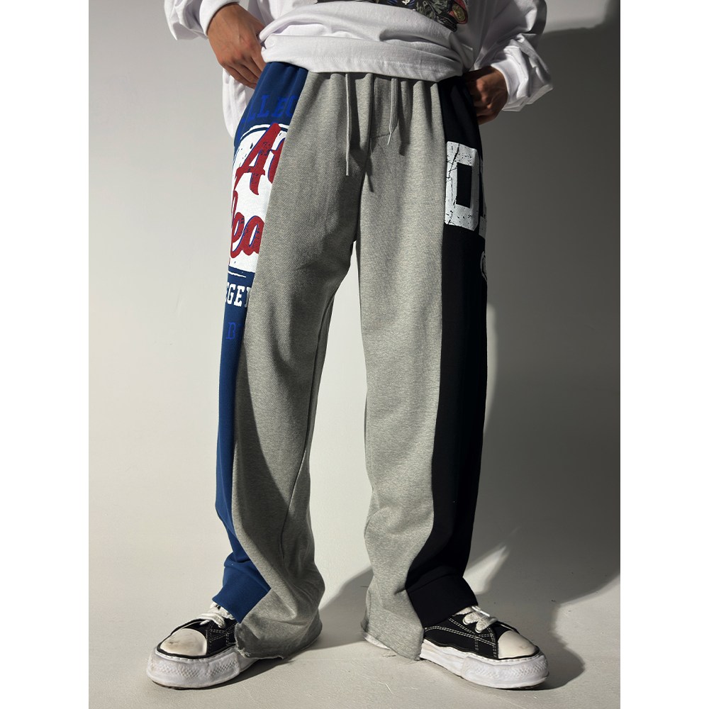 언벨런스 믹스 와이드 팬츠 2COLOR 플러스사이즈 빅사이즈 와이드팬츠 남자바지 도프룸 92,950원