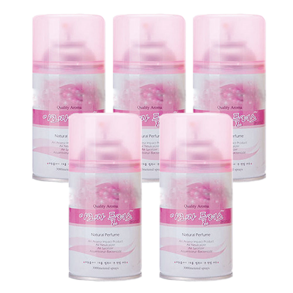 파라다이스 캔방향제 x 5개세트 (향 4종) 타이머 화장실 탈취제 아로마 소취제 자동분사기 방향제, 160ml, 5개, 아카시아 13,500원
