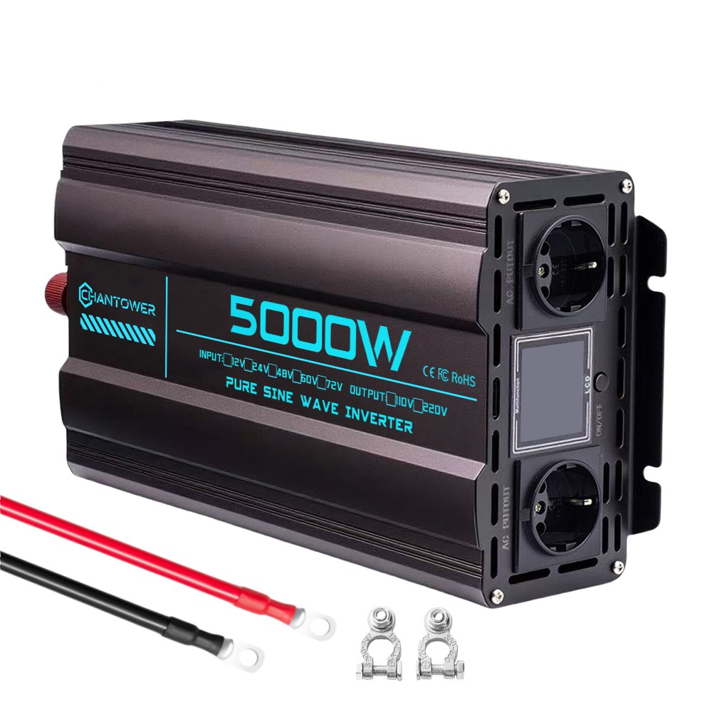 순수 정현파 인버터 12V/24V/48V/72V 220V 3000W/4000W/5000W DC-AC 전력 전압 변환기 자동차 태양광 충전기 190,380원