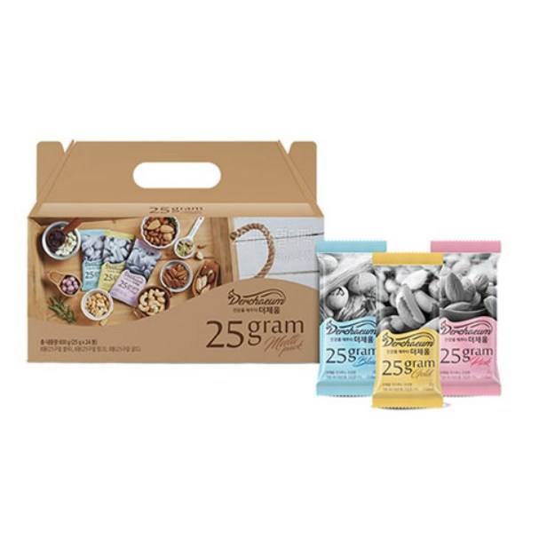 [더채움] 25구람 멀티팩 24입 하루한줌견과 31,500원