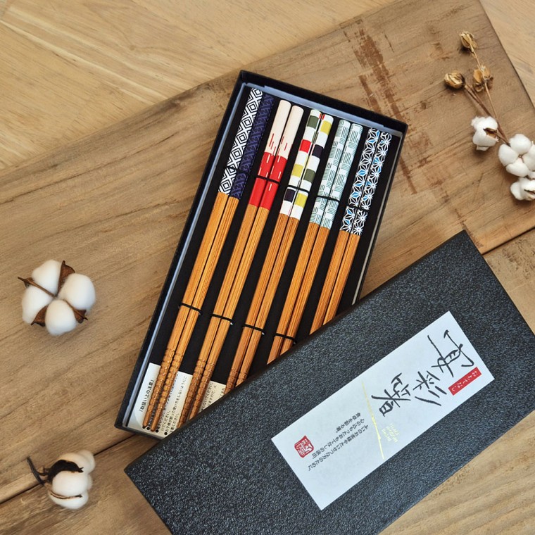 일본 프리미엄 5p 블랙 젓가락 이시다 나무 대나무 가정용 데일리 실용 28,480원