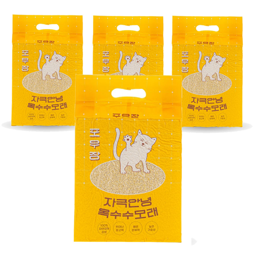 핏펫 포우장 자극안녕 고양이 옥수수 모래, 7L, 4개, 옥수수향 28,800원