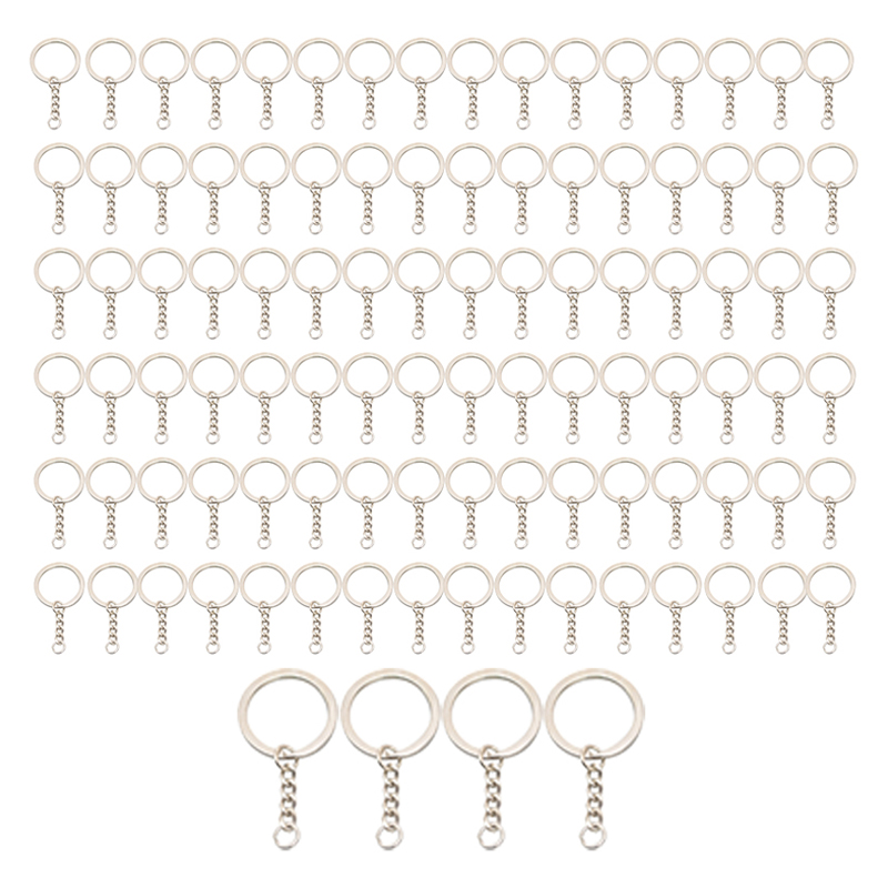 코히모 DIY 부자재 키링 연결 고링 체인줄 25 x 54 mm 4W307, 실버, 100개 7,900원