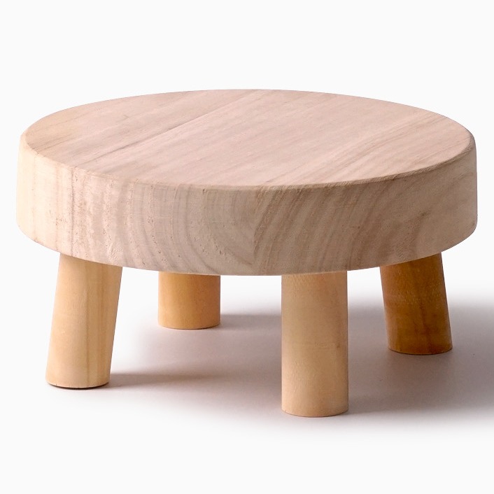 morningscent 인테리어 장식 소품 원형 화분받침 스툴 원목 플랜트 베이스, 단일색상, 1개 12,900원