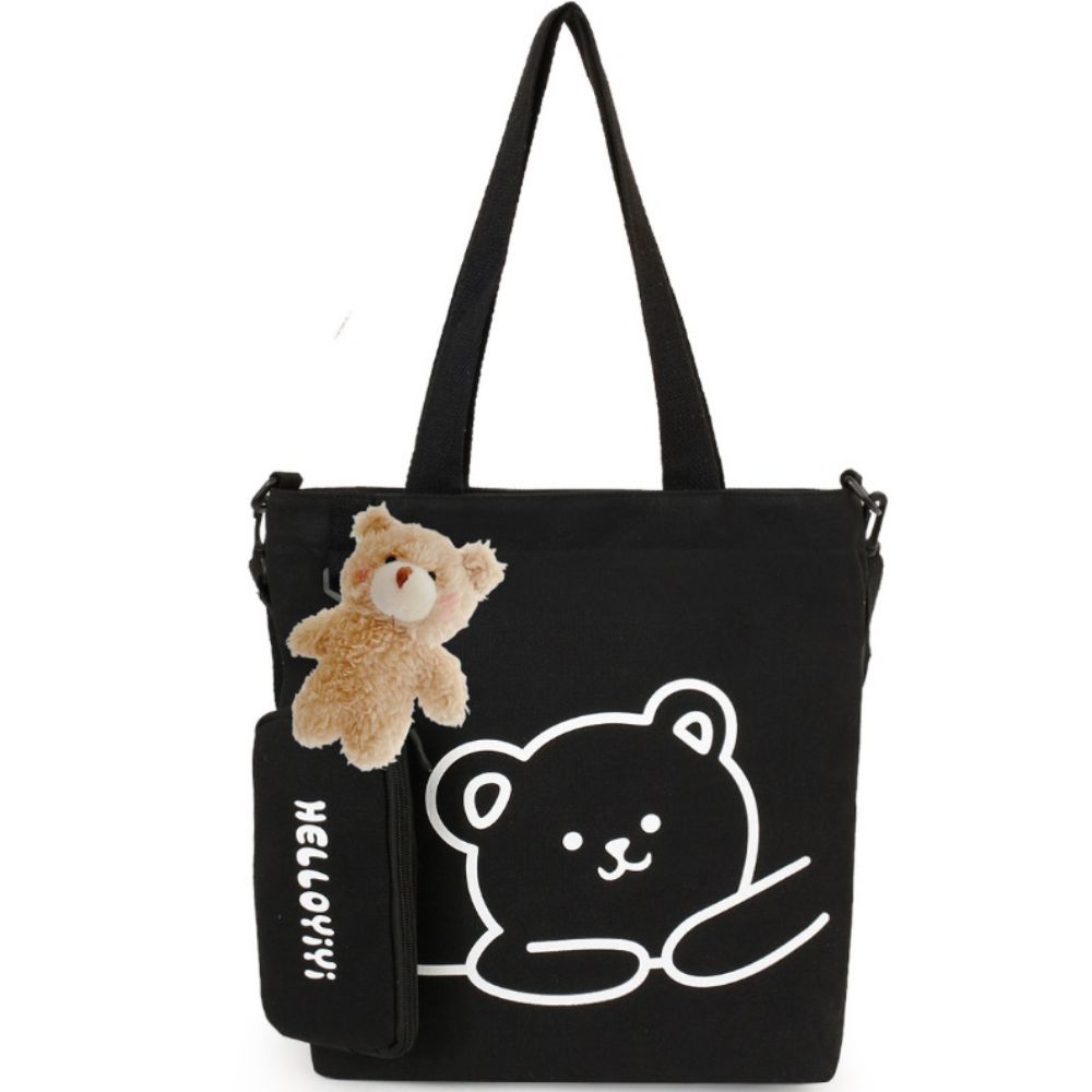 Aria 어린이 학생 귀여운 학원가방 초등학생 보조가방 에코백+인형키링 30,000원