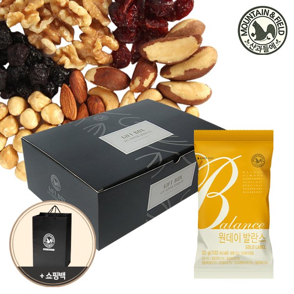 산과들에 하루견과 원데이발란스골드 50입 선물세트 +쇼핑백 55,100원