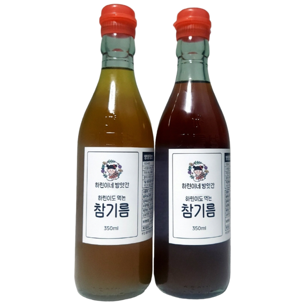 통참깨 100% 전통 참기름 350ML+350ML, 2개, 350ml 23,200원