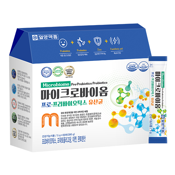 일양약품 마이크로바이옴 프로 프리바이오틱스 유산균, 60개, 5g 31,900원