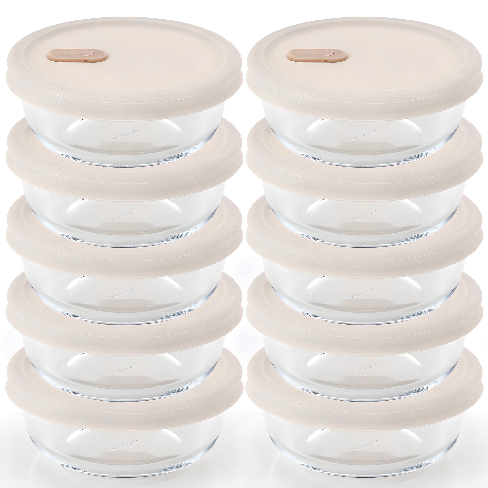 네오플램 내열유리 전자레인지용기 냉동 밥보관 용기 10P세트 360ML, 1세트, 360ml 10p세트 39,800원