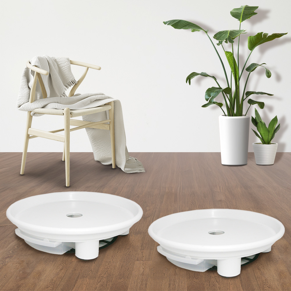 플라팜 원형 화분받침대, 화이트, 2개 7,000원