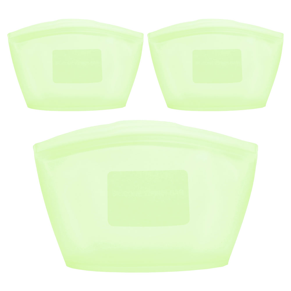 실리팟 국산 프리미엄 실리콘 지퍼백 라임 M, 3개, 850ml 29,700원