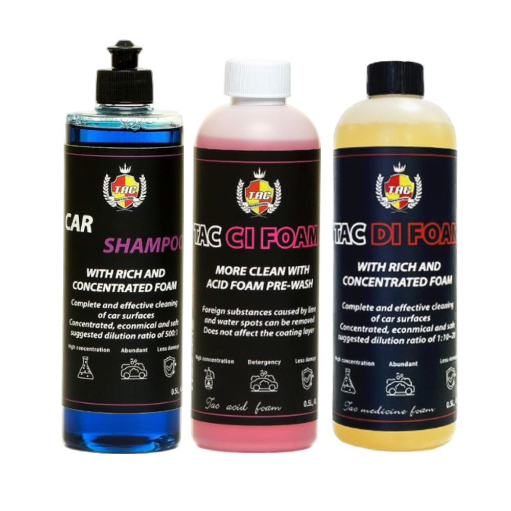 TAC시스템 3PH 중성 카샴푸,알칼리 폼 프리워시,산성 폼 프리워시 세트, 1개 25,000원