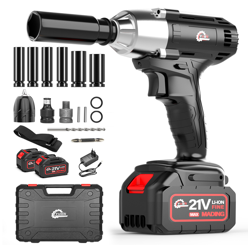 독일 YUON 21V 고출력 충전 임팩드릴 전동 임팩렌치 임팩트 드라이버 300토크 고급팩 3.0Ah 배터리 2개, 1개 99,000원