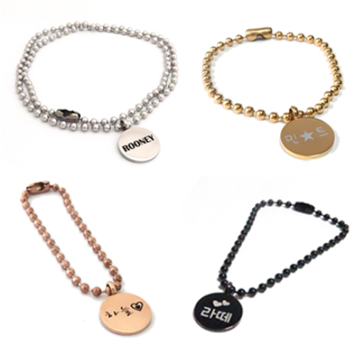 반지야반지야 써지컬스틸 강아지 고양이 목걸이, 실버 (블랙글씨각인), 1개 9,900원