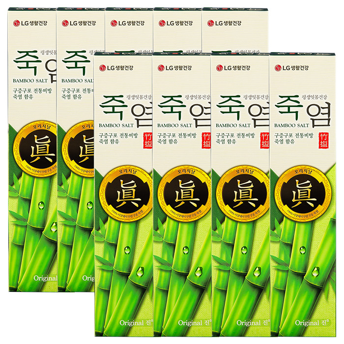 LG 죽염치약 오리지날 진 160g 9개, 160g, 9개 23,200원