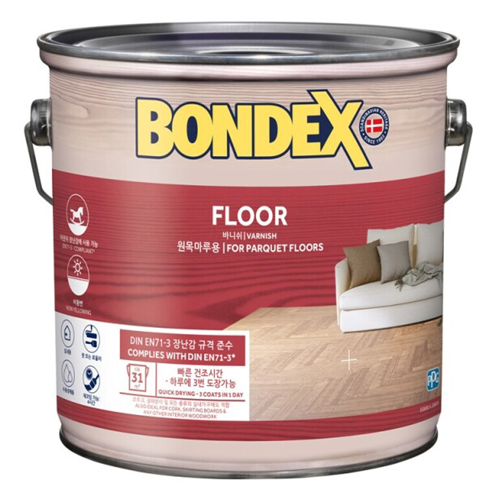 본덱스 수성바니쉬 250ml, 반광, 2.5L, 1개 84,000원