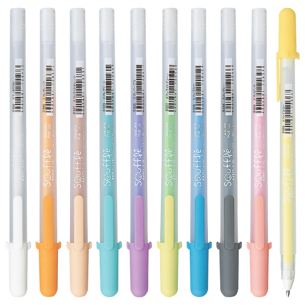 사쿠라/중성펜 겔리롤 수플레 1갑10입/볼펜, 수플레/PGB 903/그린 10,380원