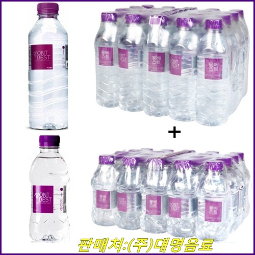몽베스트 생수 500mlx(19개) + 몽베스트생수 330mlx(19개), 500ml, 38개 12,900원