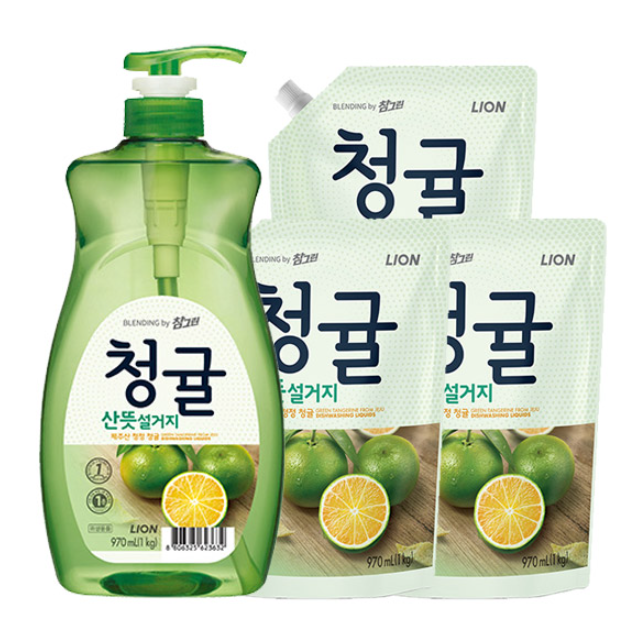 참그린 청귤 펌프1개 + 리필3개, 1개 11,670원