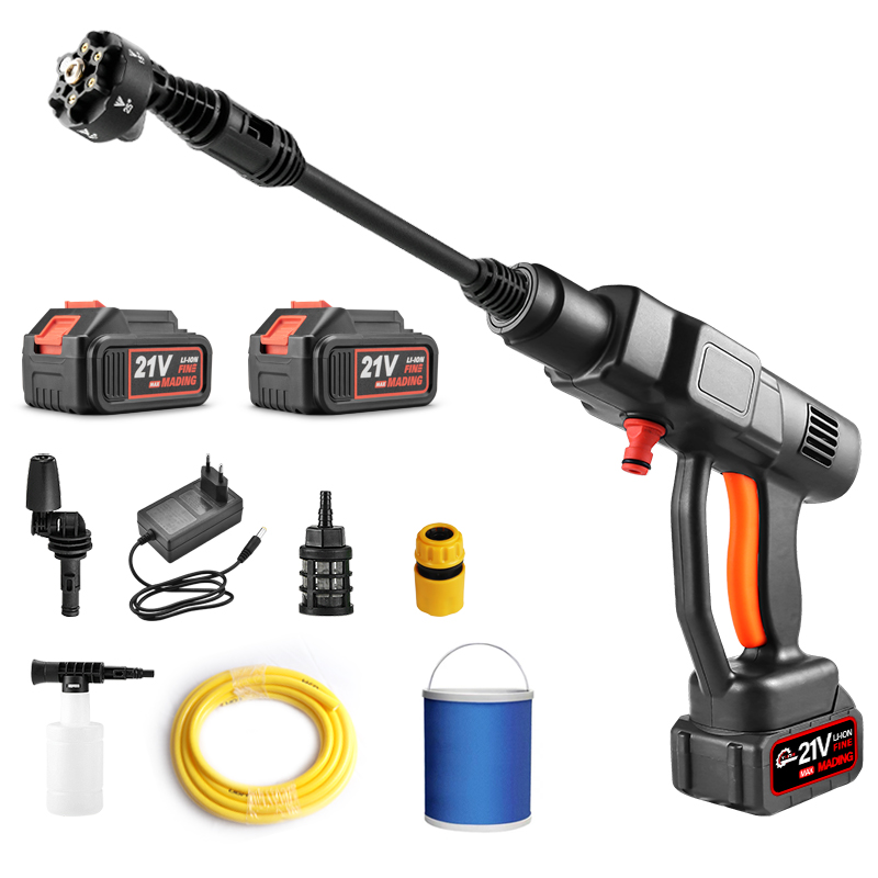 YUON 독일 무선 고압세척기 휴대용 고압세차기 모터식 쏘고쏘고365 초강력 물분사기 배터리 분당 12L 토출량 119,000원