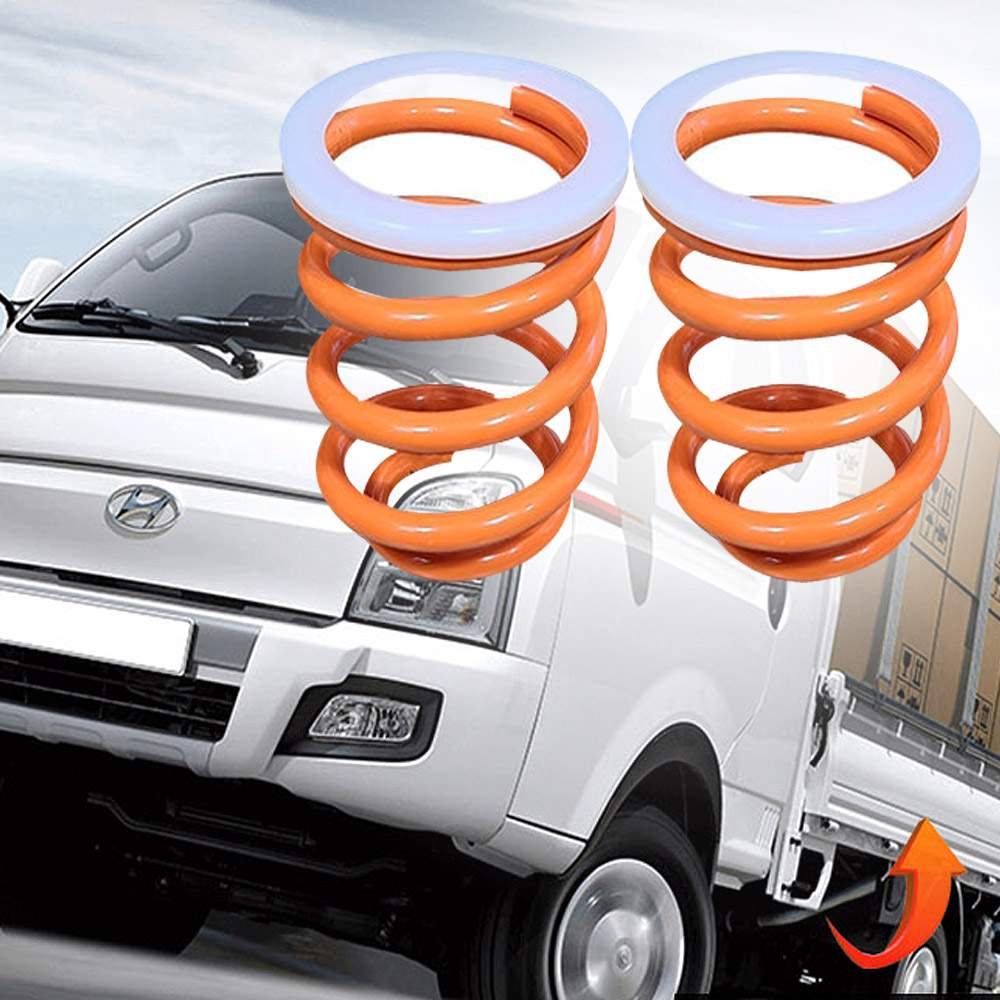 고급형(대형) 15mm 포터2 1톤 2륜전용 화물차 캠핑카 코일스프링세트(스프링2개+받침대2개) 적재함 화물칸 보강 적재함강화 흔들림 하체 서스펜션 완충 110,000원