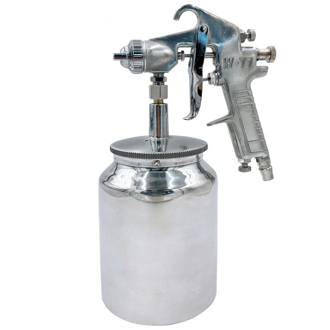 에어 도색 스프레이건 세트 W-77 흡상식 페인트 분사기 후키 후끼 건 1200cc 15,500원