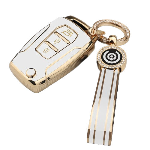 키에티 쌍용 호환 트렁크버튼 티볼리 코란도 토레스 키케이스 키체인세트, 화이트 골드엣지 23,900원