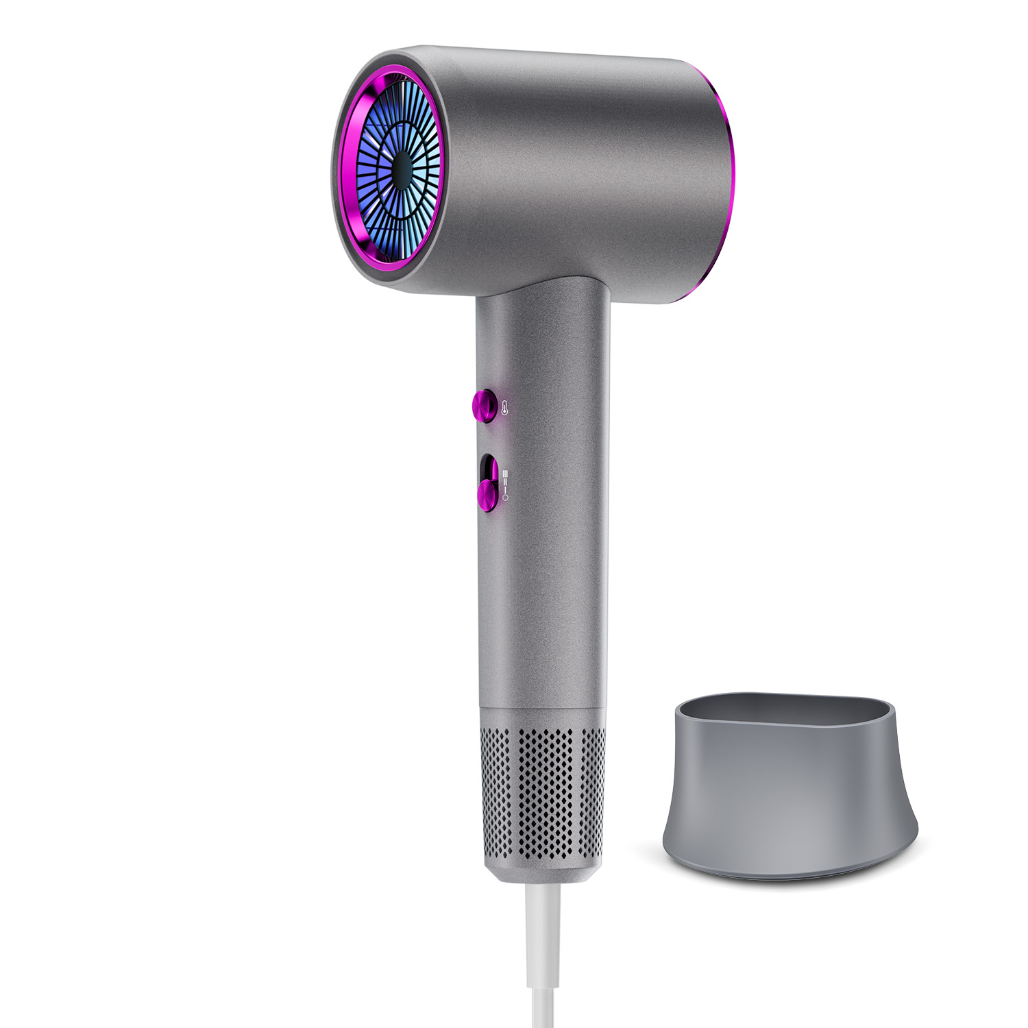 SUNGOD 헤어 드라이기 블루라이트 케어 고출력 파워풍량 2000W 저소음 가정용 휴대용, 그레이, STL-8568 79,800원