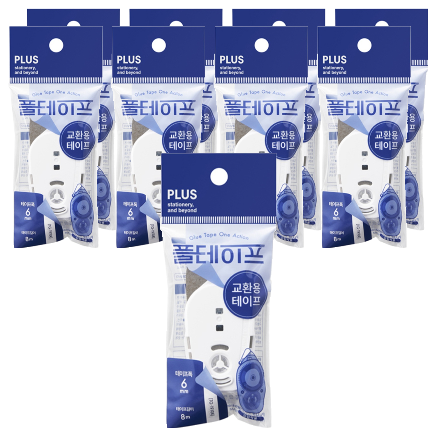 플러스 풀테이프 원액션 TG-1910 6mm x 8m 리필용 12,040원