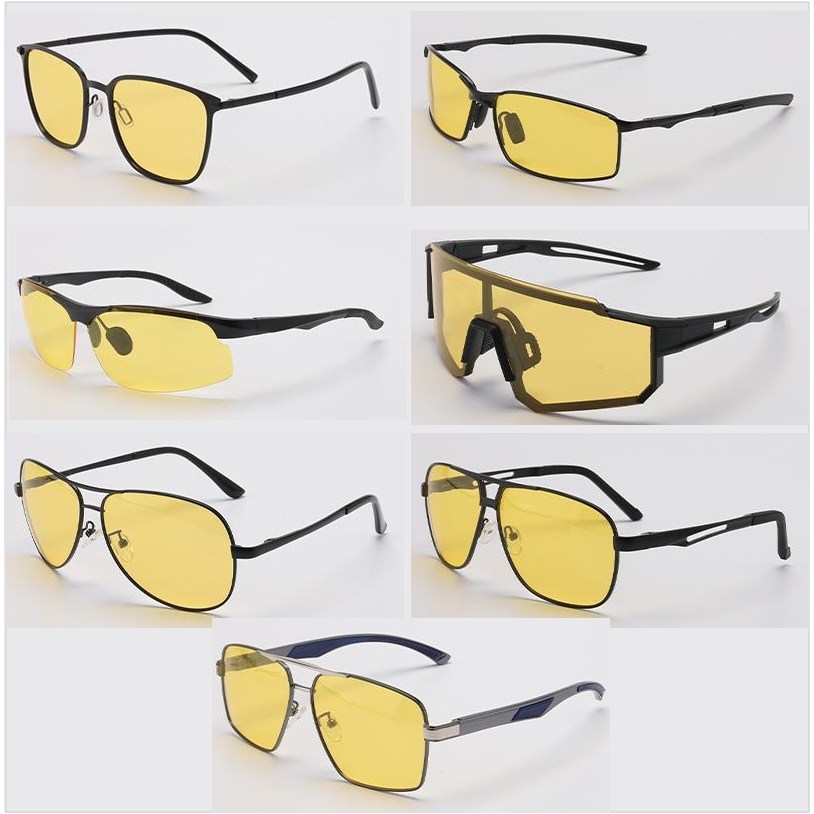 빗길 밤길 야간운전 빛번짐 변색 노란색 편광선글라스 안경 눈부심방지 옐로우렌즈 보잉 7종 40,900원
