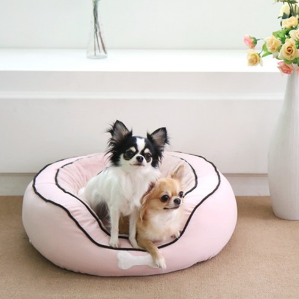 아페토 코튼 원형방석, L, 핑크, 현재가 92,000원