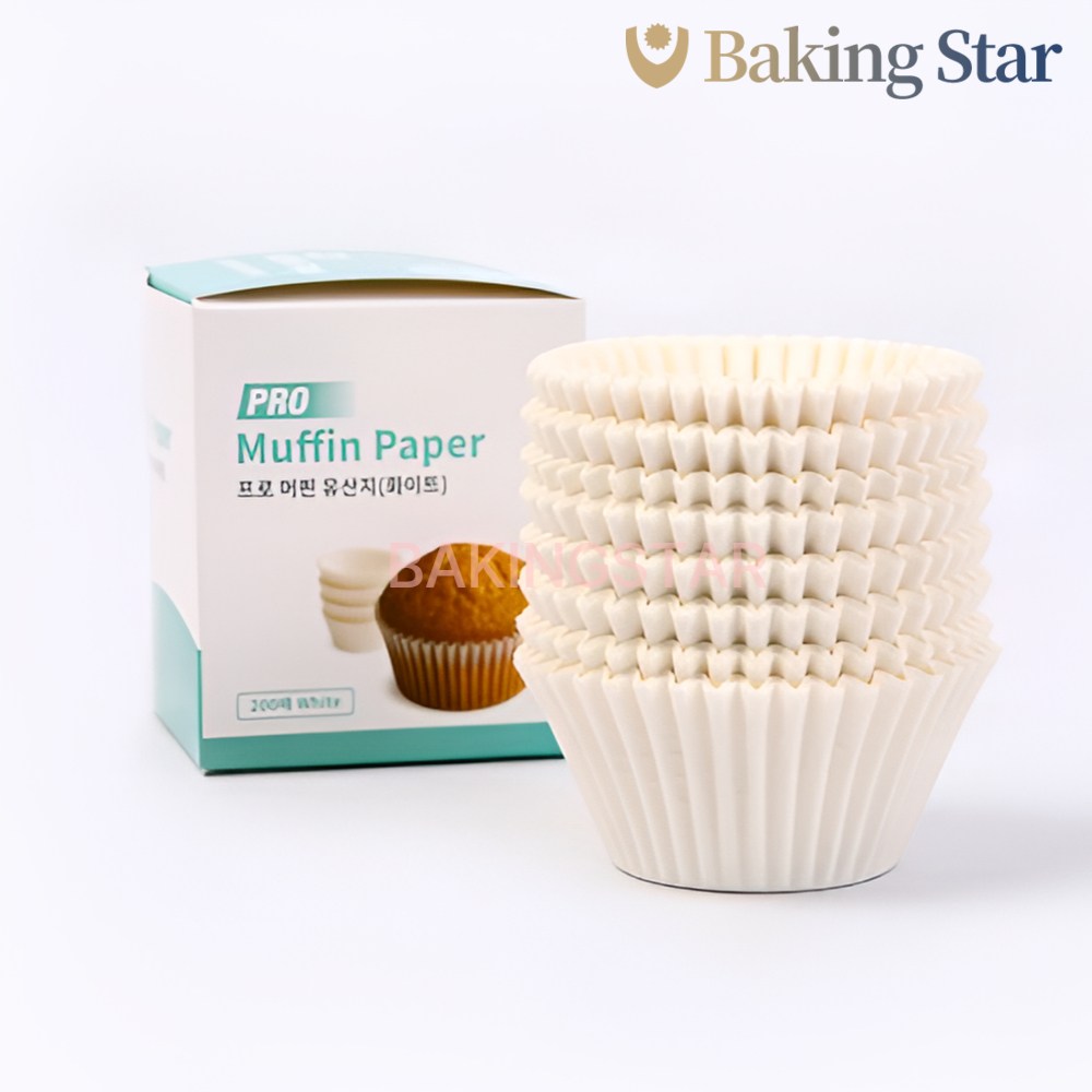 쿠킹플러스 프로머핀컵 55mm 백색 유산지컵 200매 3,140원